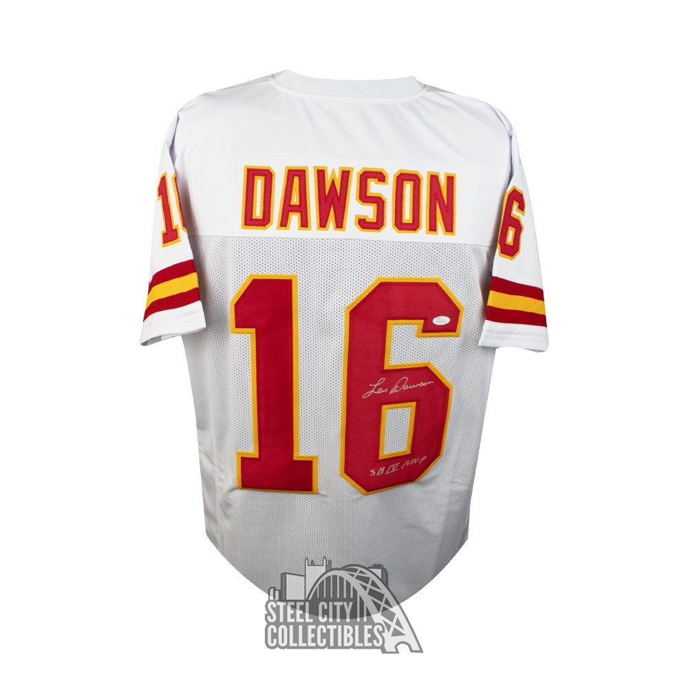 Len Dawson SBMVP Autographed Kansas City Chiefs Custom White Football Jersey JSA