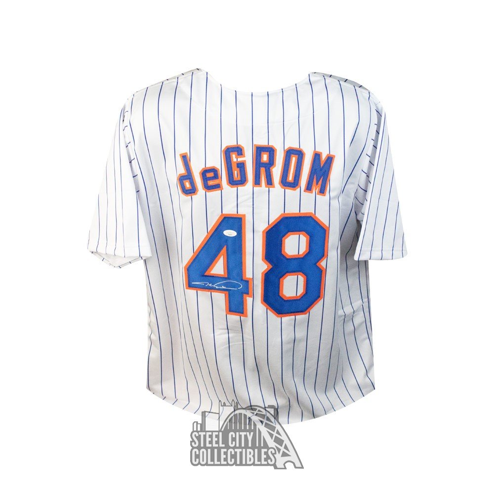 Jacob deGrom Autographed New York Custom Baseball Jersey - JSA COA