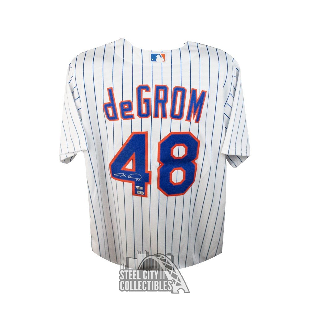 Jacob deGrom Autographed New York Nike Baseball Jersey - Fanatics Steel City Collectibles