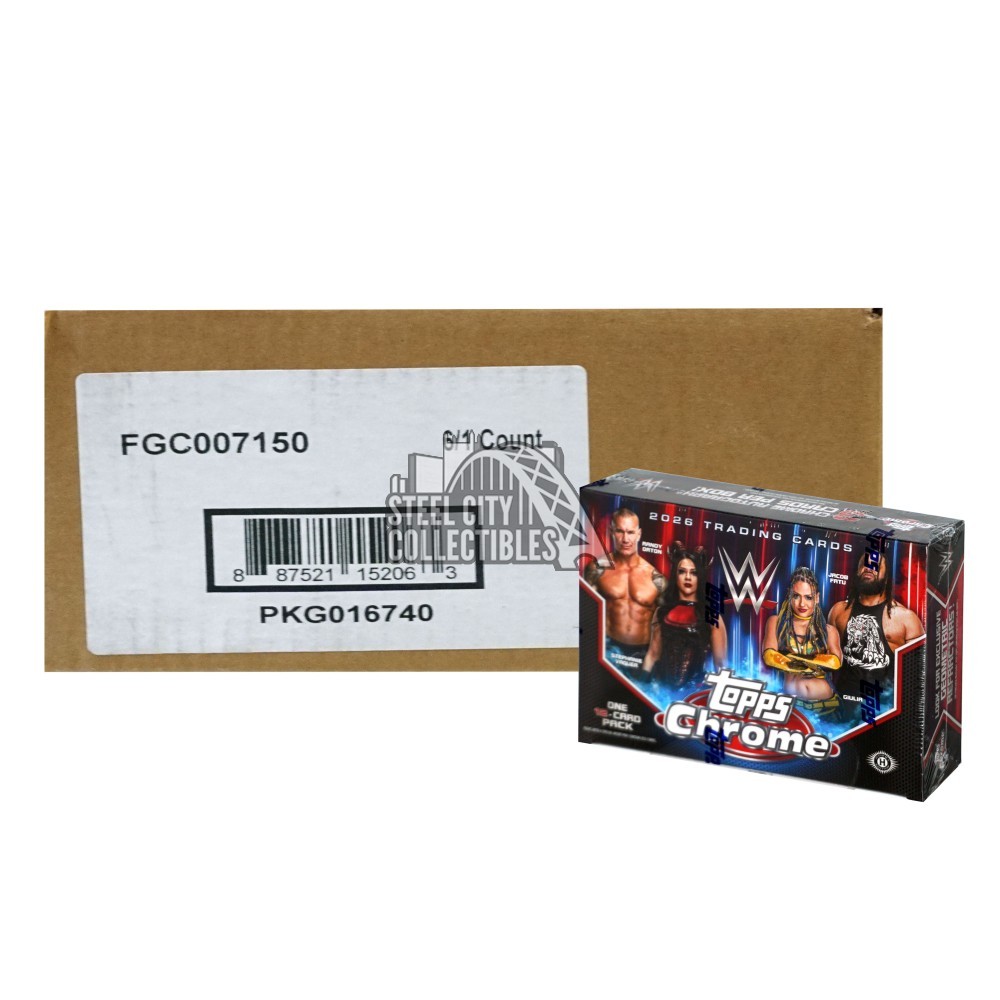 シャルロッテページ 2026 Topps Chrome WWE Wrestling Delight 6-Box Case | Steel City