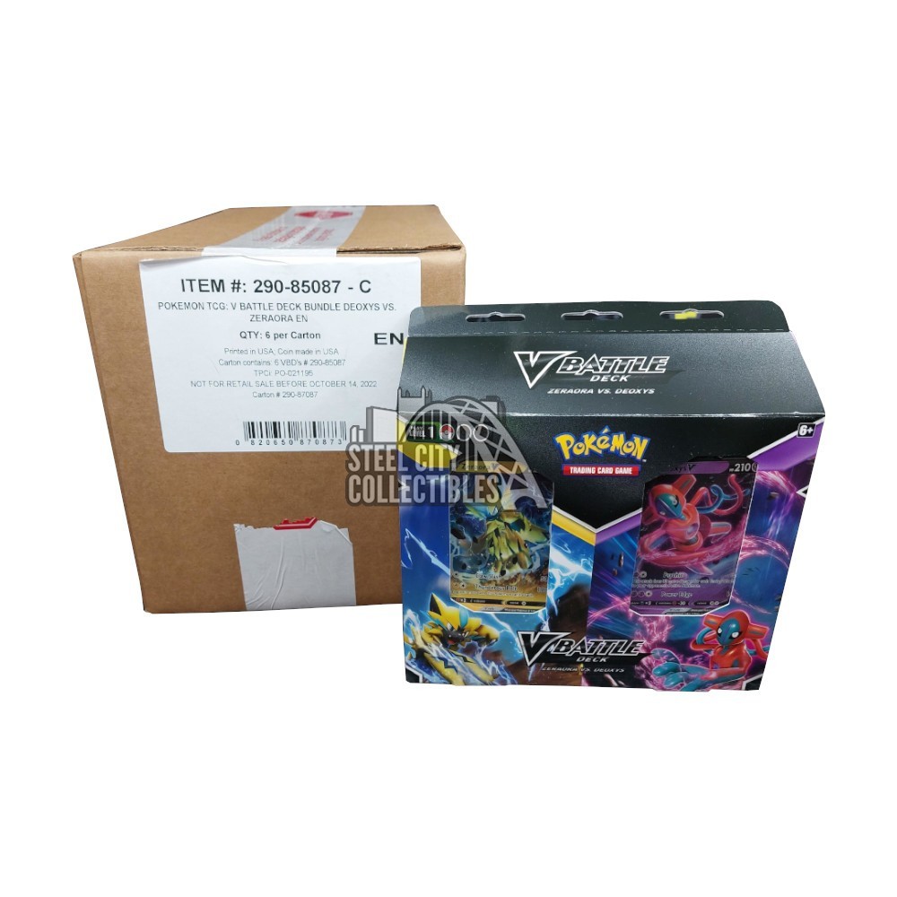Pokemon Trading Card Game: Deoxys V or Zeraora V Battle Deck