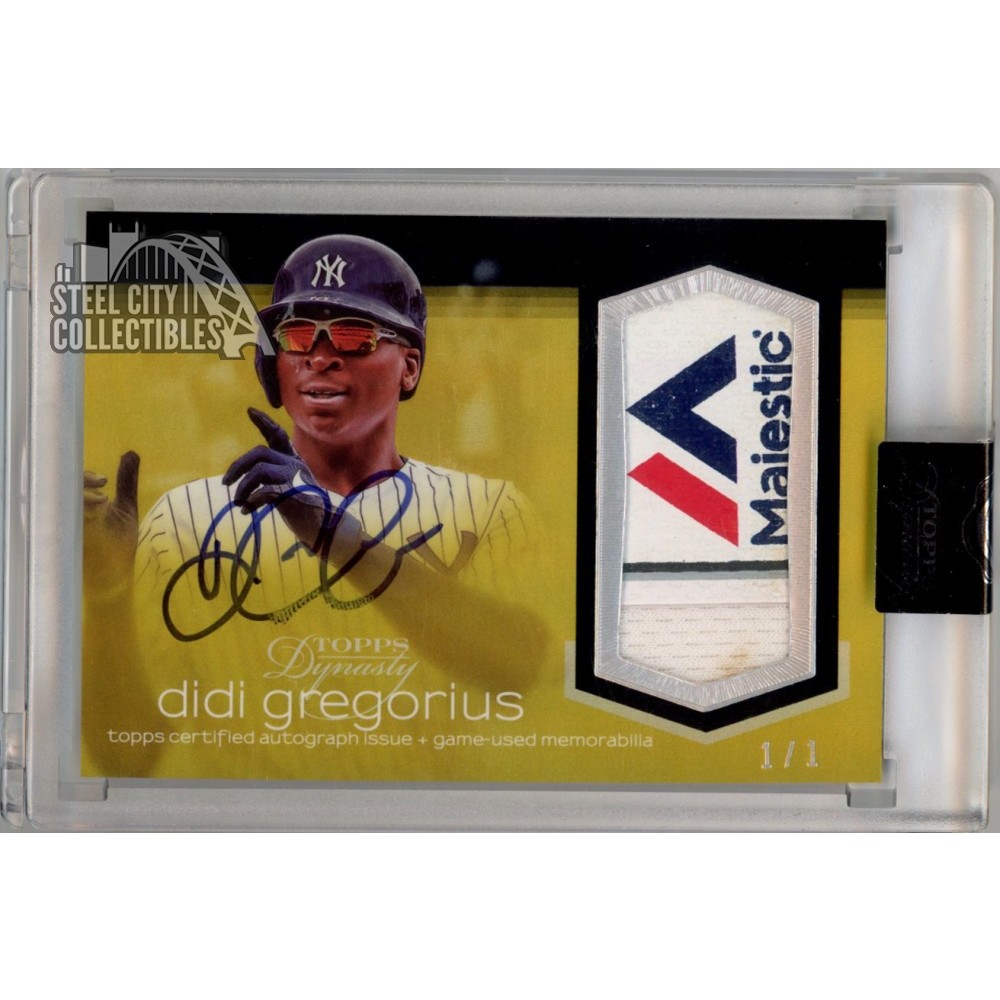 Didi Gregorius 2018 Topps Dynasty Majestic Logo Tag Patch 