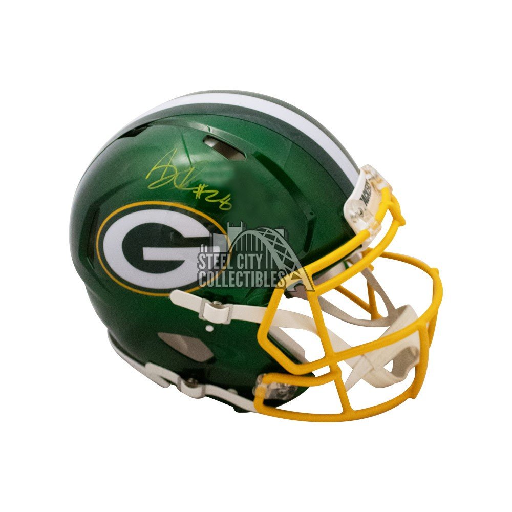 AJ Dillon Autographed Green Bay Packers Flash Authentic Full-Size Football  Helmet - BAS