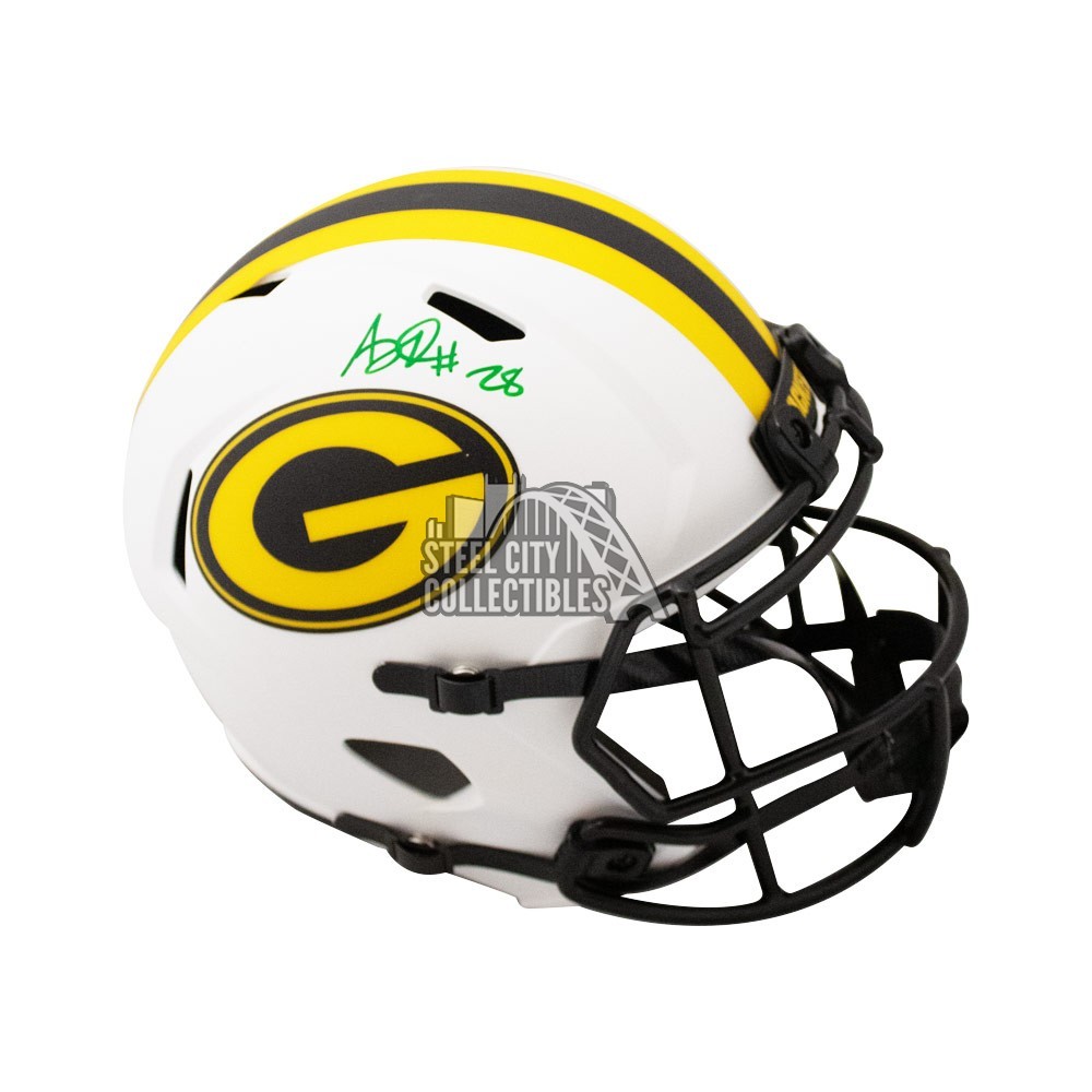 AJ Dillon Autographed Packers Lunar Eclipse Replica FullSize Football