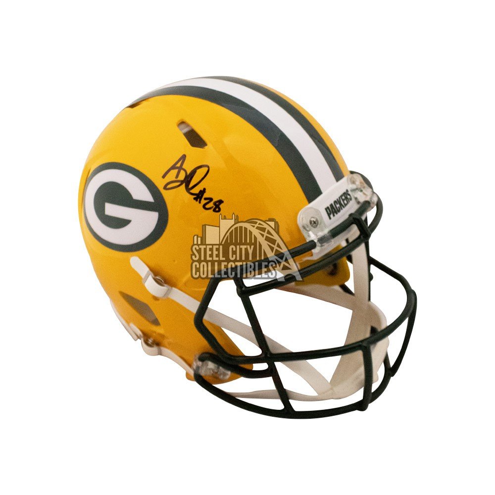 AJ Dillon Autographed Green Bay Packers Speed Authentic Full-Size Football  Helmet - BAS COA