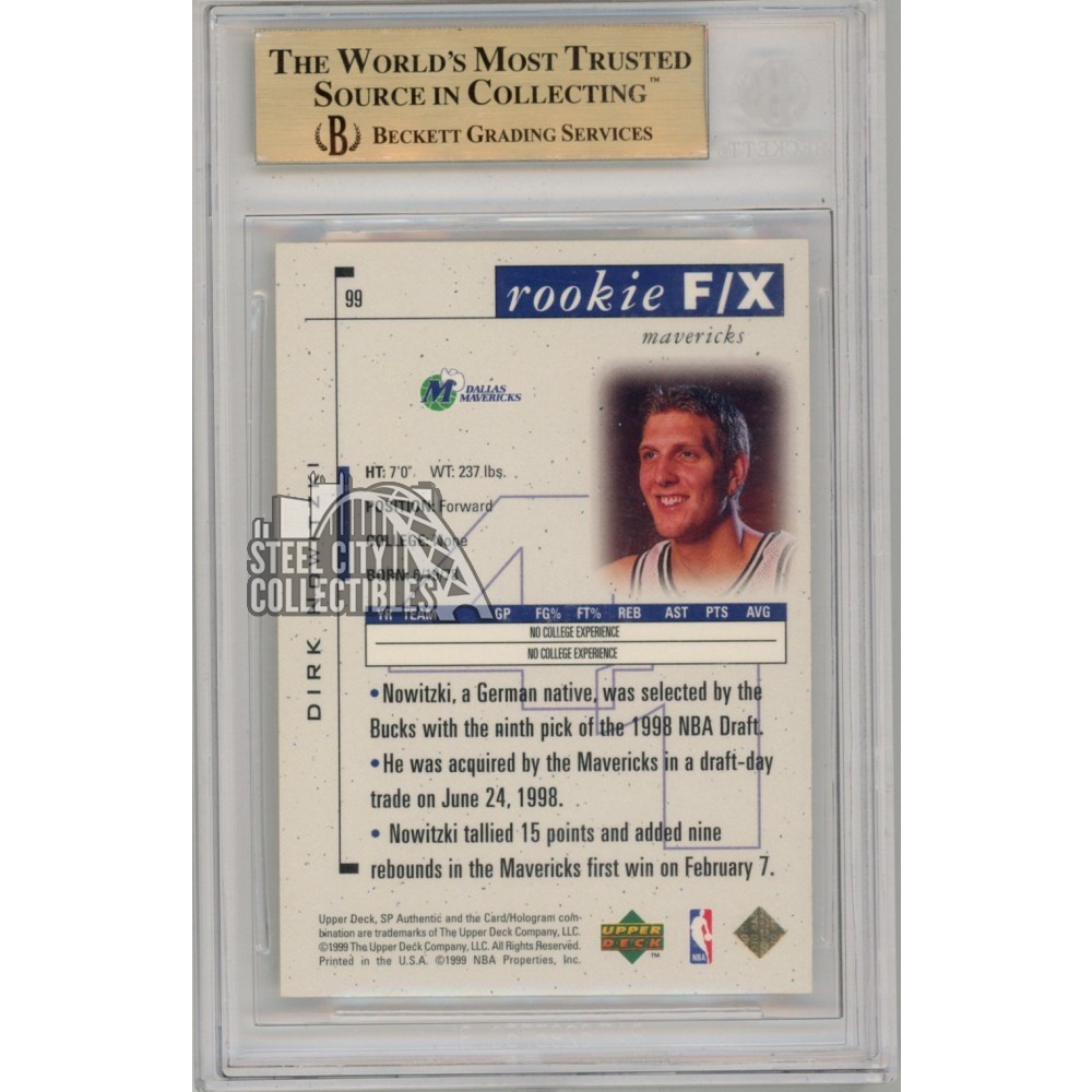 NBAカード Dirk Nowitzki 直書きサインカード Dirk Nowitzki 1998 SP Authentic #99 Rookie FX /3500 Price