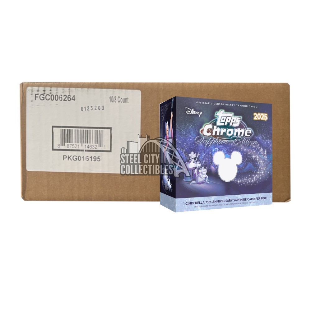 2025 Topps Disney Chrome Sapphire Edition 10-Box Case | Steel City