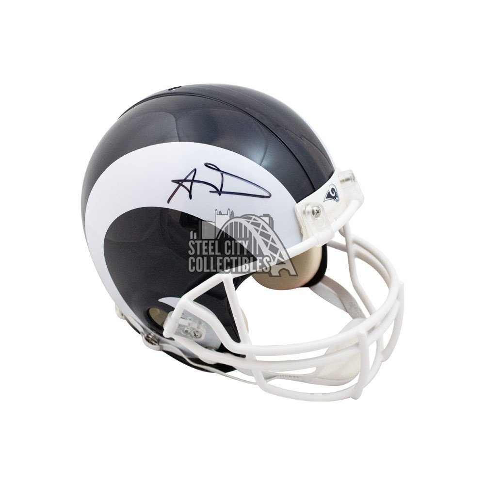 Aaron Donald Autographed Los Angeles Rams Authentic Full-Size Football  Helmet - JSA COA
