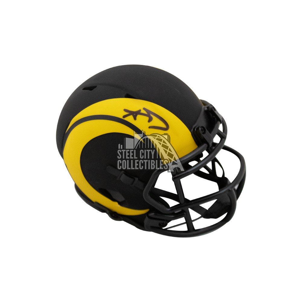 aaron donald autographed helmet