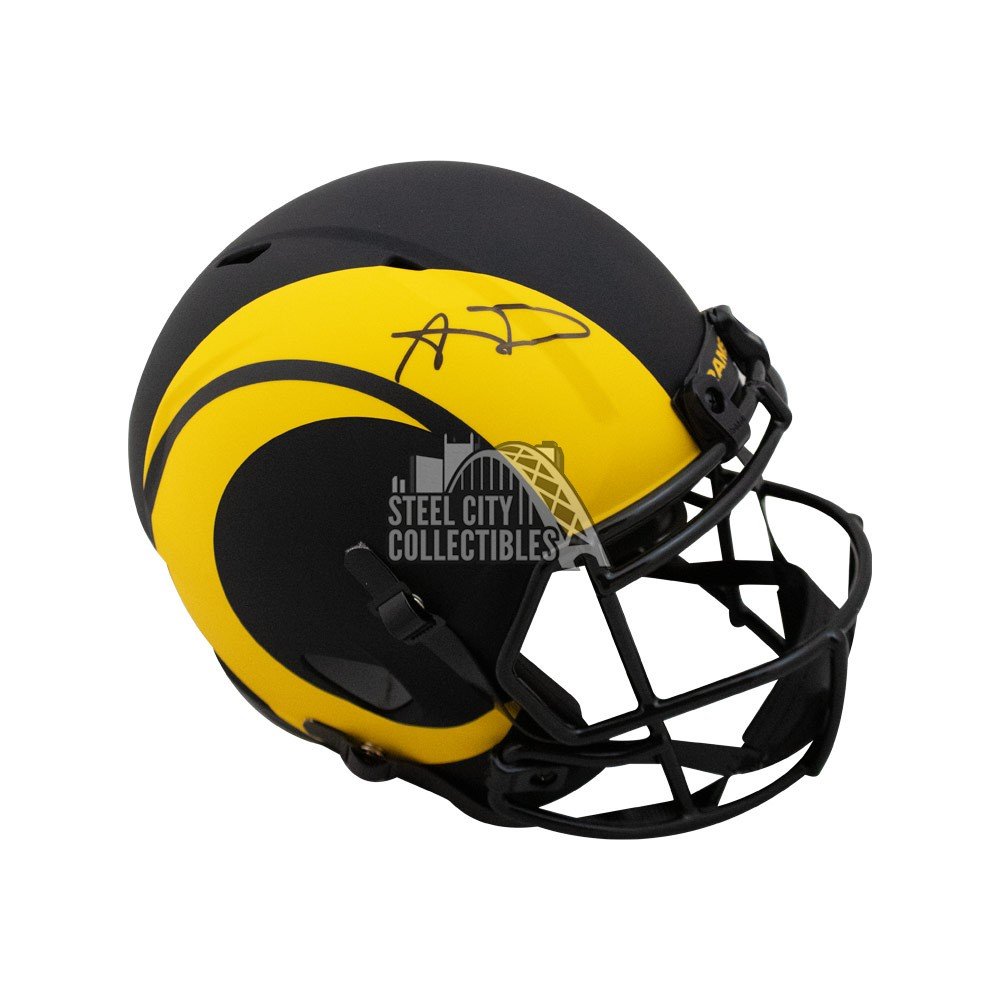 aaron donald autographed helmet