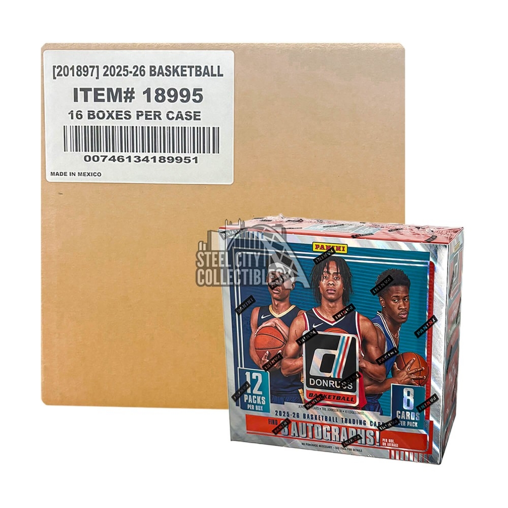 2025-26 Panini Donruss Basketball Hobby 16-Box Case | Steel City 