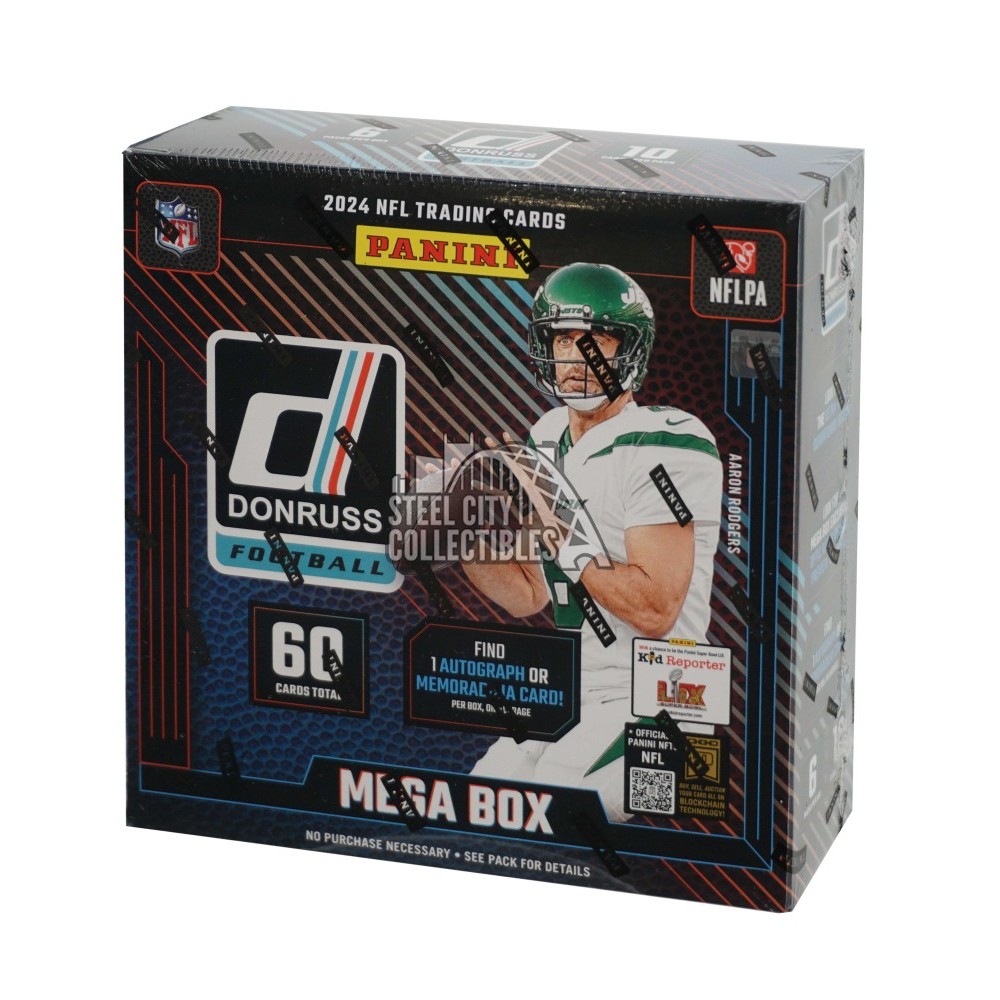 2024 Panini Donruss Football Mega Box (Red Wave Parallels) | Steel