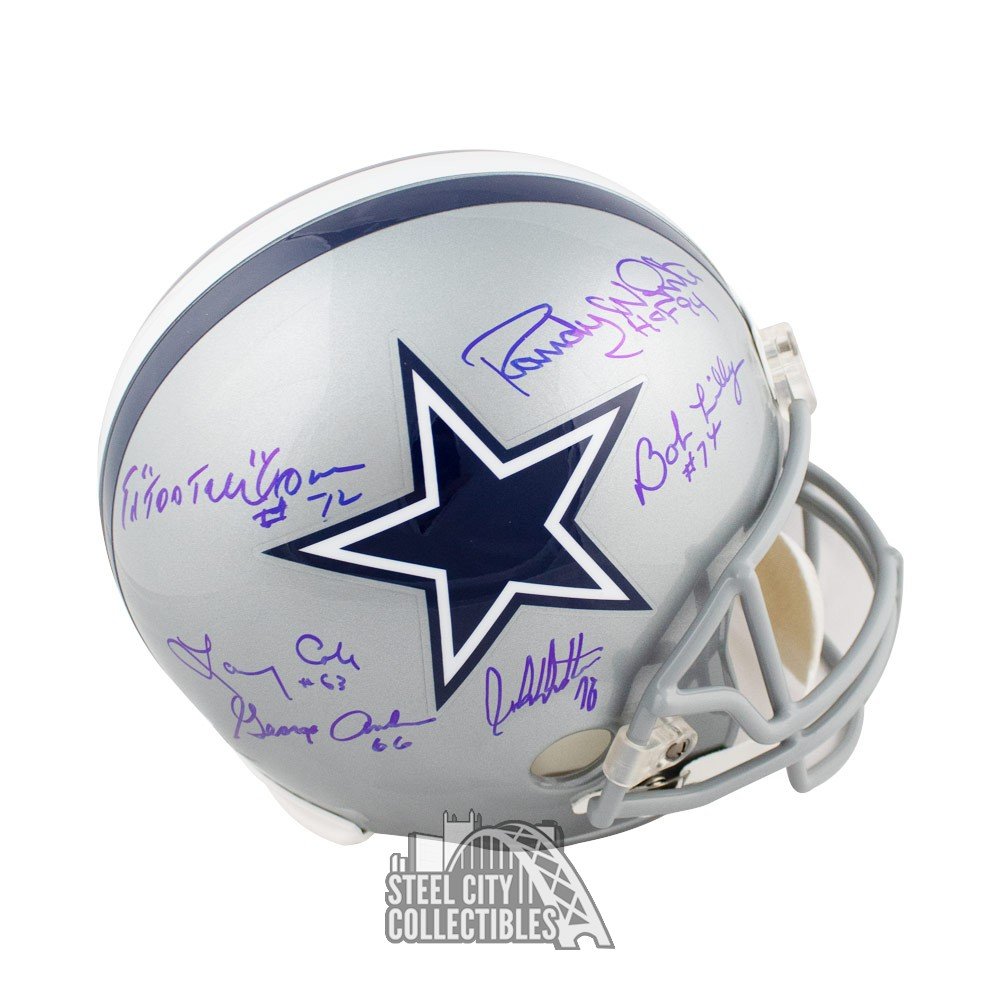 Doomsday Defense Autographed Dallas Cowboys Full-Size Football Helmet - JSA  COA