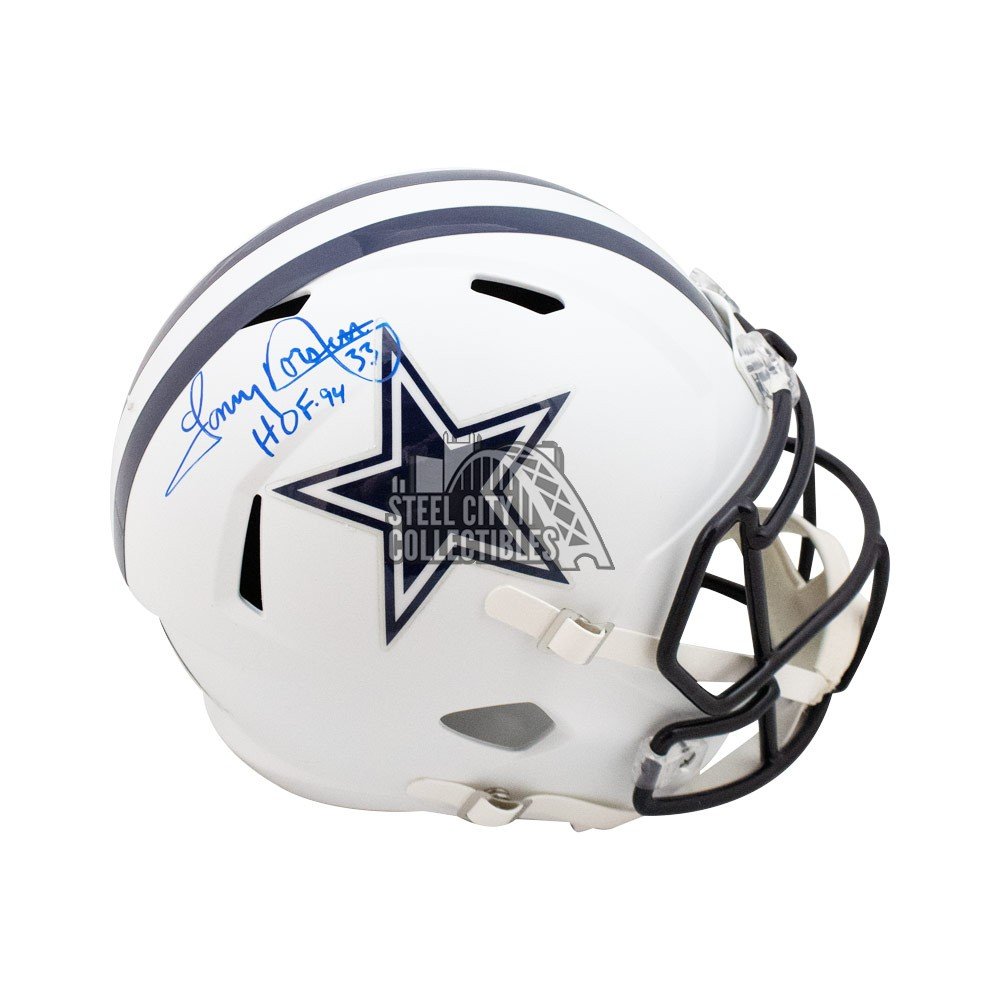 tony dorsett autographed helmet