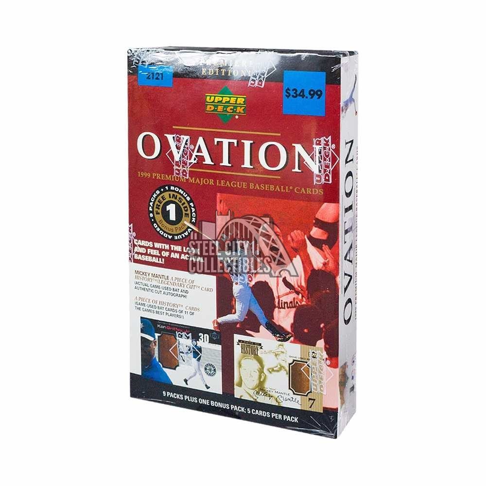 1999 Upper Deck Ovation Baseball 10ct Retail Box Steel City Collectibles