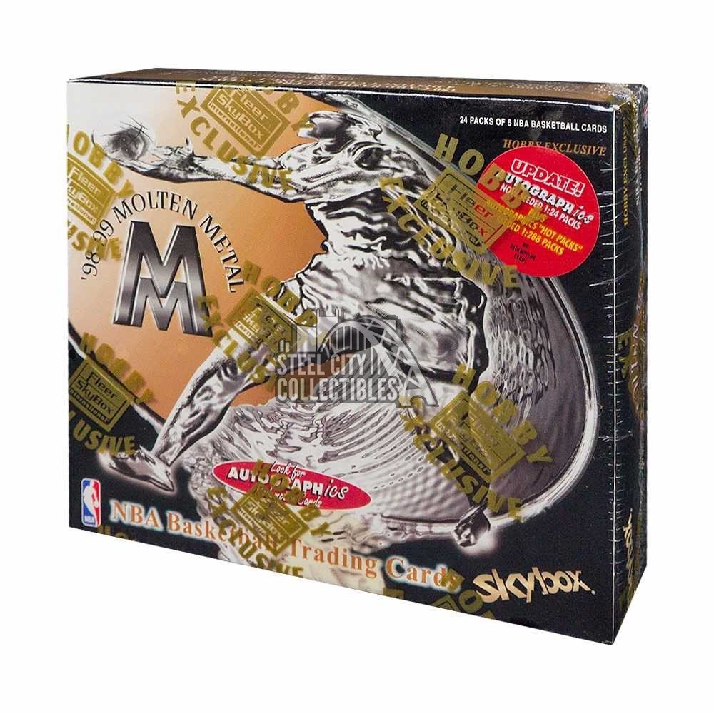 1998-99 Fleer Skybox Molten Metal Basketball Hobby Box | Steel  