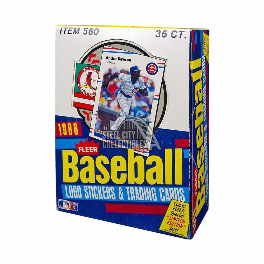 1988 Fleer Baseball Wax Box Steel City Collectibles