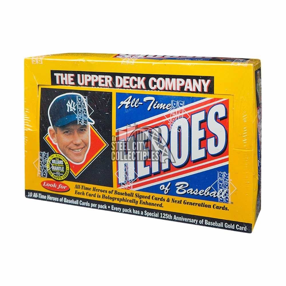 1994 Upper Deck AllTime Heroes Baseball Hobby Box Steel City