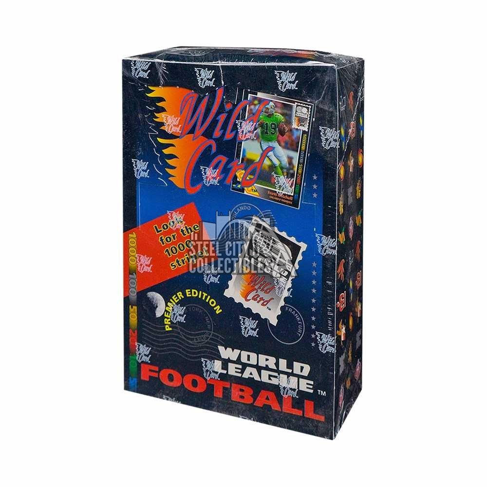 1992 Wild Card World League Football Box Steel City Collectibles