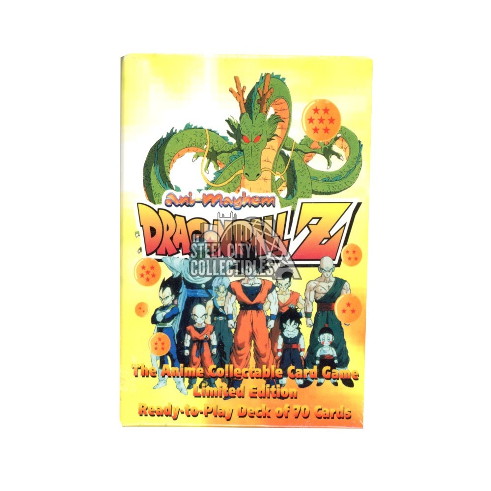 1997 Ani-Mayhem Dragon Ball Z Sealed 70-Card Starter Deck | Steel City Collectibles 1997 Ani-Mayhem Dragon Ball Z Sealed 70-Card Starter Deck | Steel City Collectibles