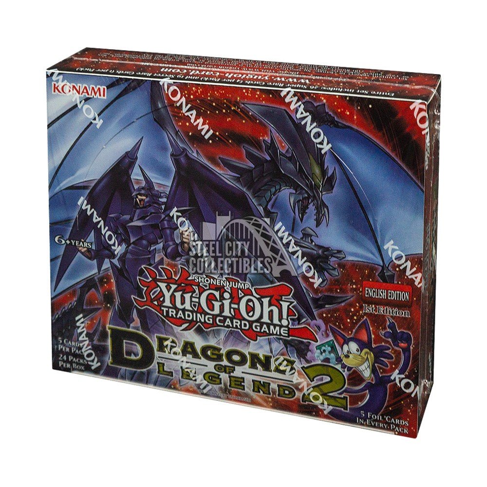 Booster Box Yu-Gi-Oh Sealed 1st edition Toon Kingdom 24pk Dragons of Legend 2 