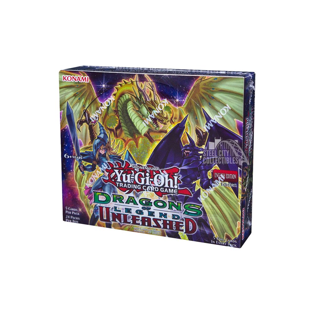 Konami Yu Gi Oh Dragons Of Legend Unleashed Booster Box Steel City Collectibles