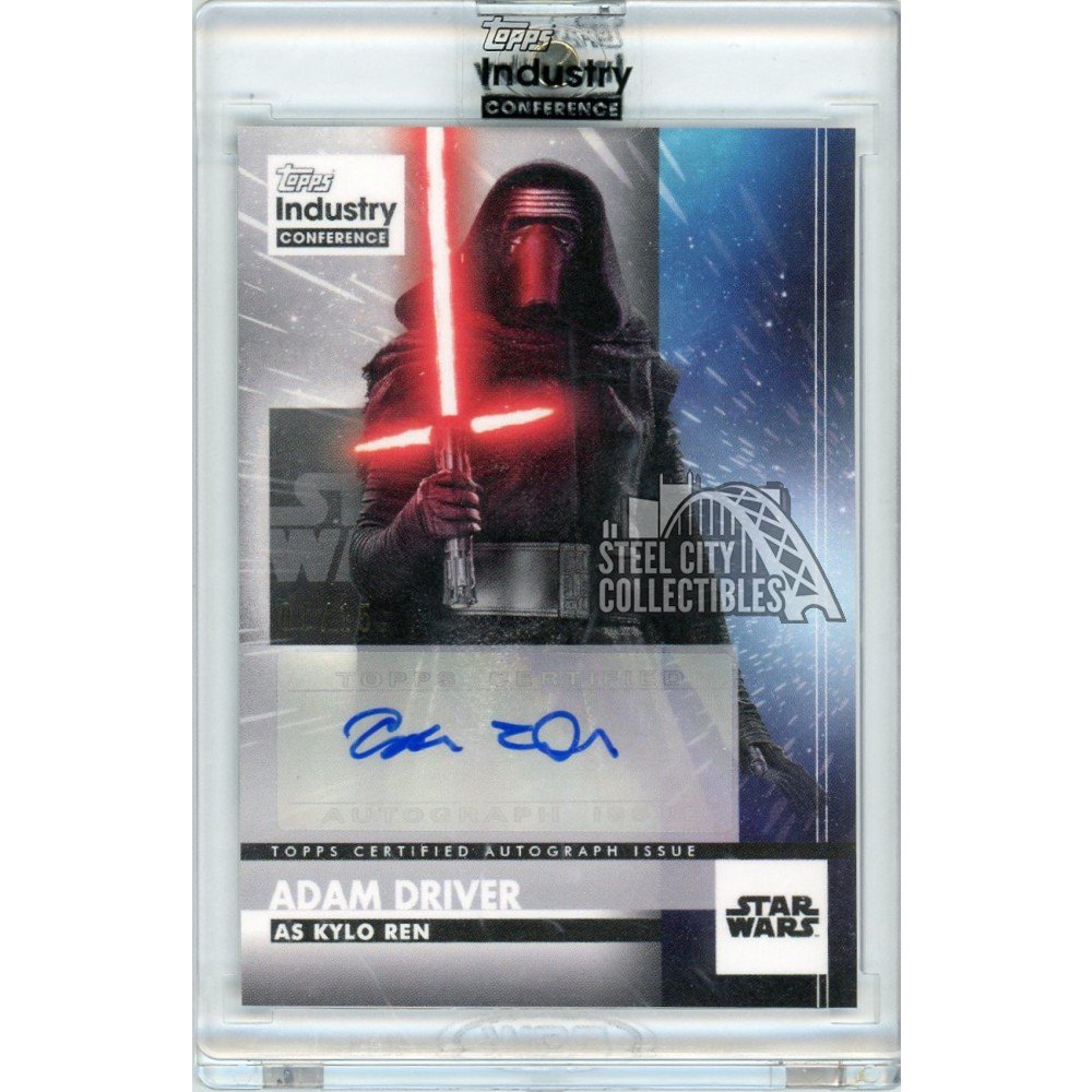Adam Driver Kylo Ren 2022 Topps Industry Conference Autograph Card