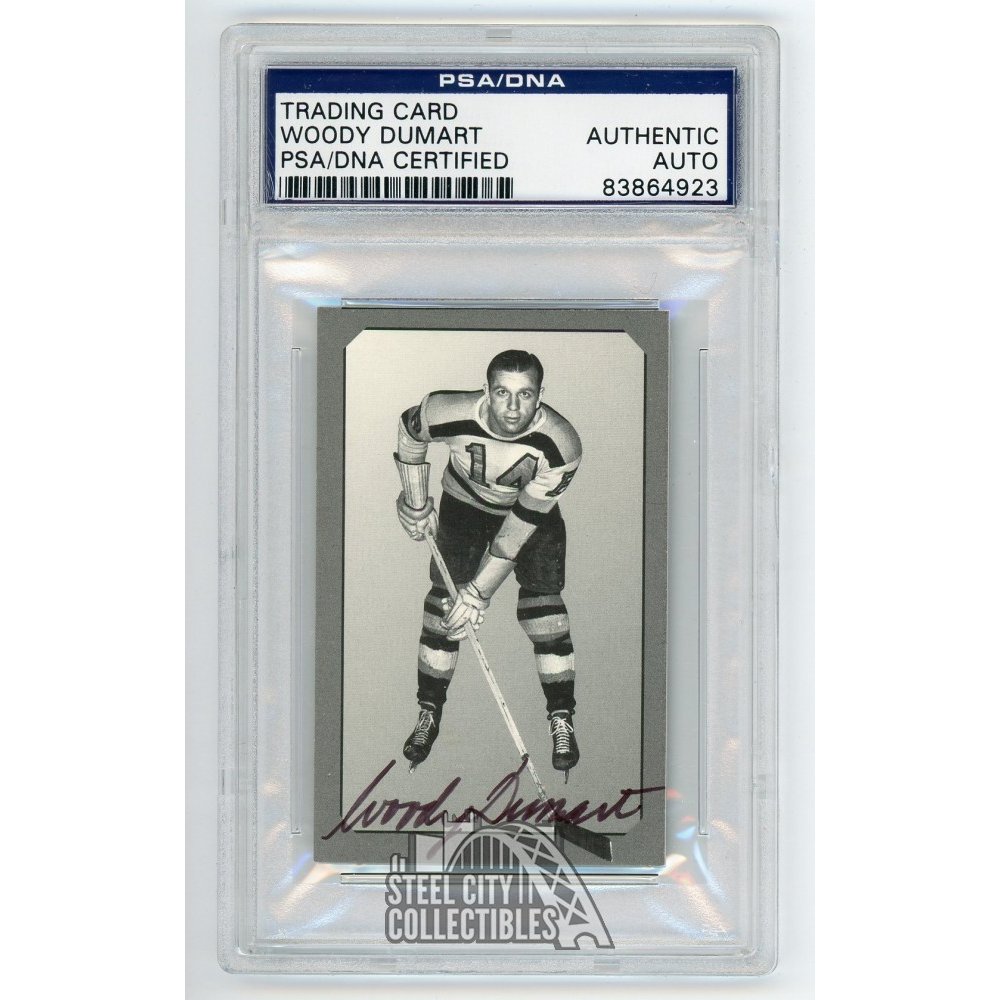 Woody Dumart Autographed PreParkie Card /1000 PSA/DNA Steel City