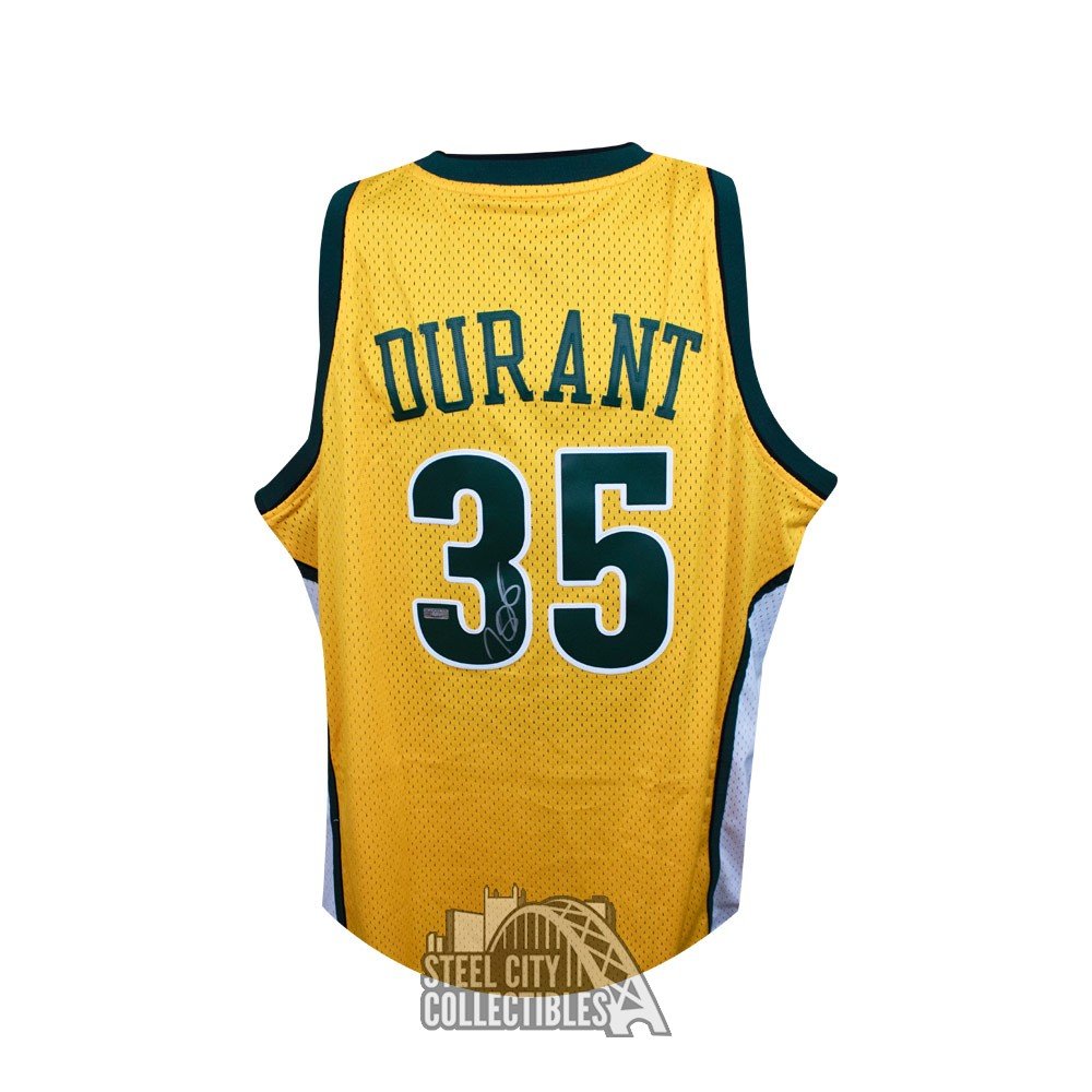 kevin durant yellow sonics jersey