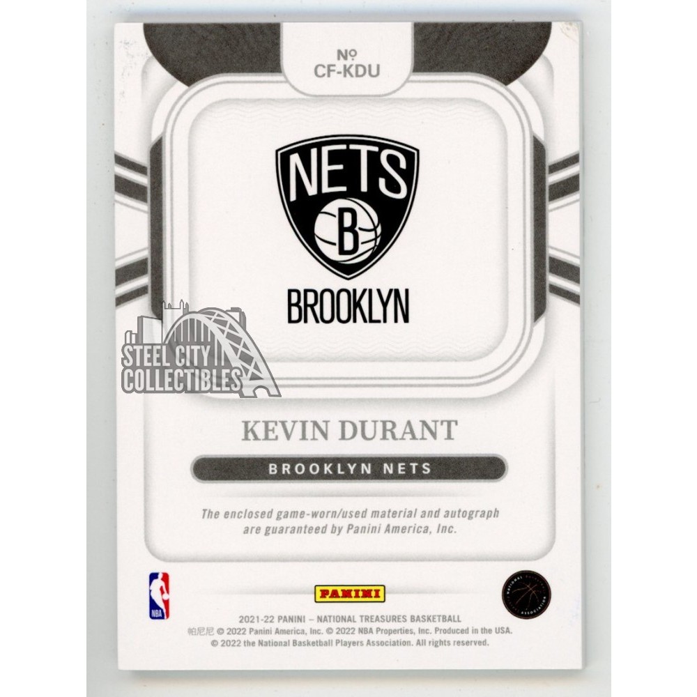 Kevin Durant 2021-22 Panini National Treasures Autograph