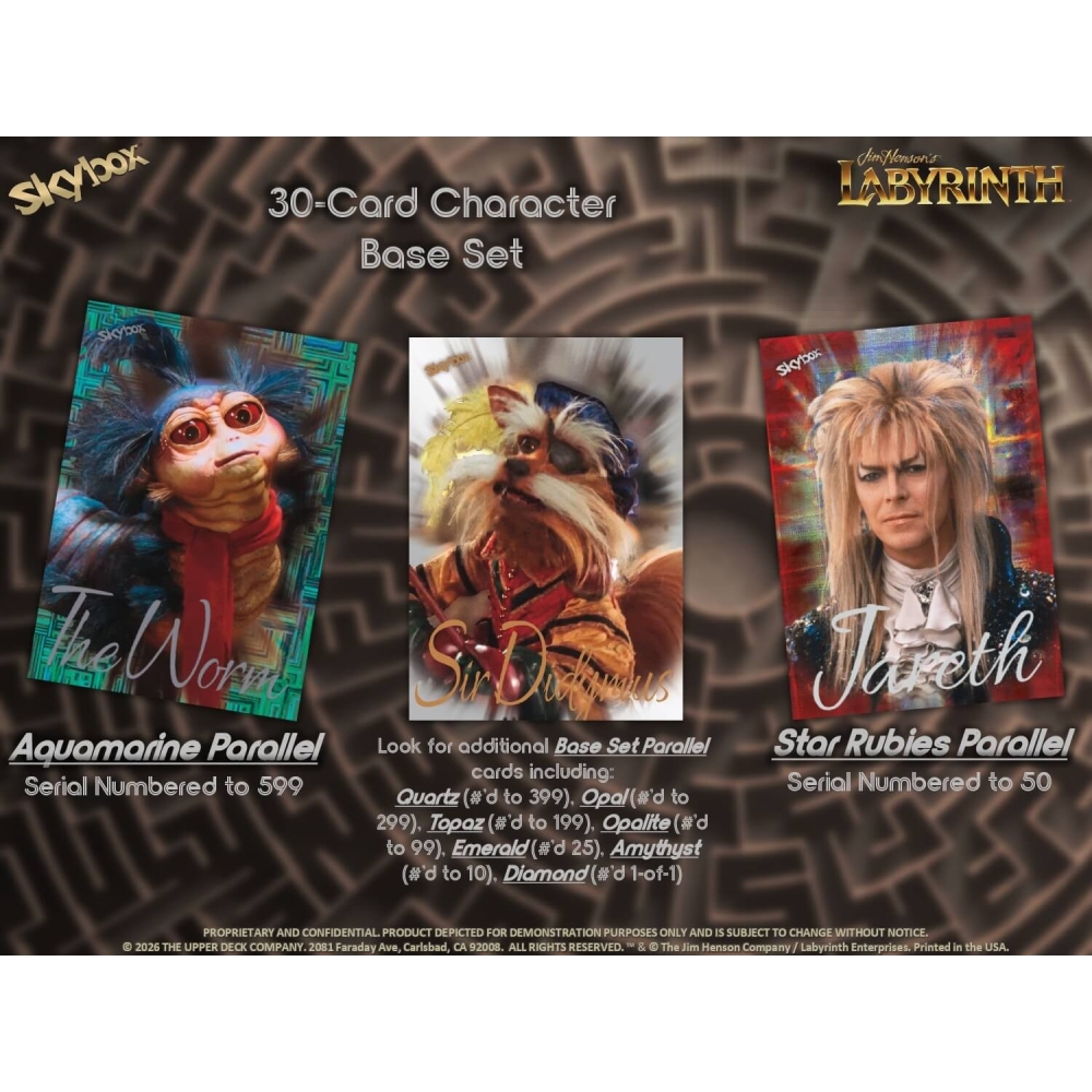 2026 Upper Deck Skybox Jim Henson's Labyrinth 40th Anniversary