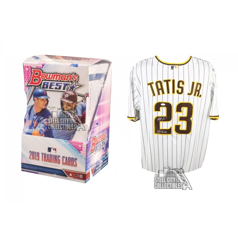 2019 Bowman's Best Baseball Hobby Box Random Division Group Break - Prize -  Fernando Tatis Jr El Nino Autographed San Diego Padres Nike Baseball Jersey  - JSA COA #3 - CHRIS