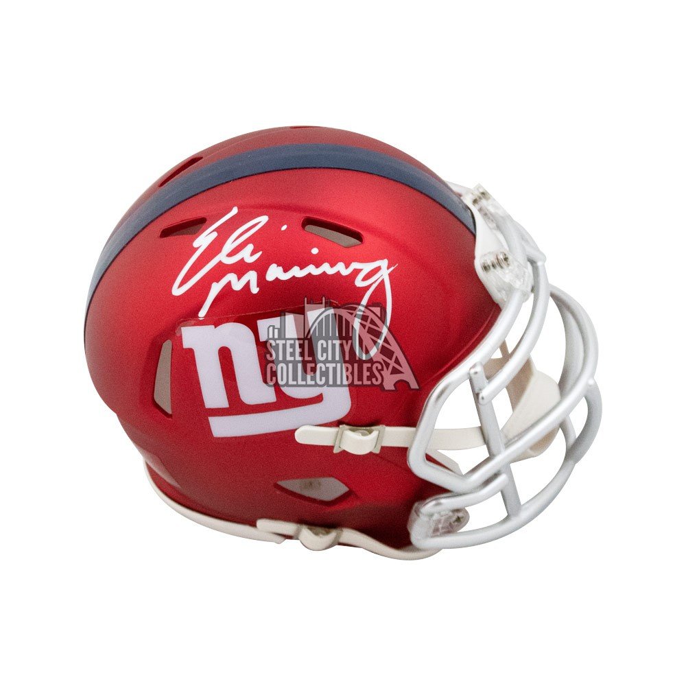 eli manning autographed football