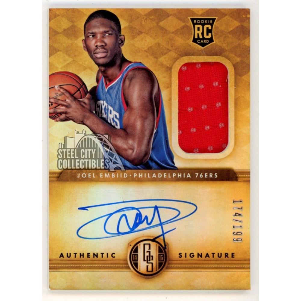 Joel Embiid 2014-15 Panini Gold Standard Autograph Rookie