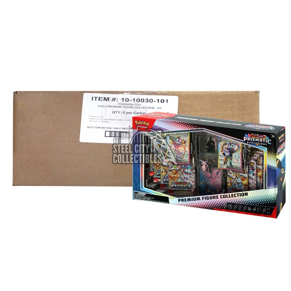 Pokemon TCG: Scarlet & Violet Prismatic Evolutions Figure Collection   Eevee, Lucario, Umbreon Pokemon Prismatic Ultra Premium Collection