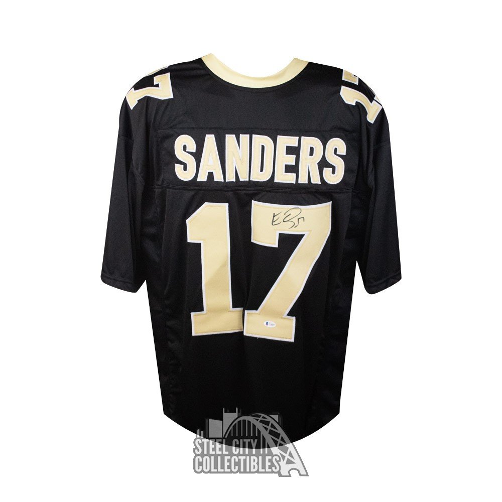 Emmanuel Sanders Autographed New Orleans Saints Black Custom Football Jersey - BAS COA