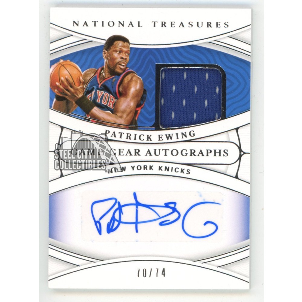 PANINI NATIONAL TREASURES カバーニ5/5 Patrick Ewing 2021-22 Panini National Treasures Game Gear