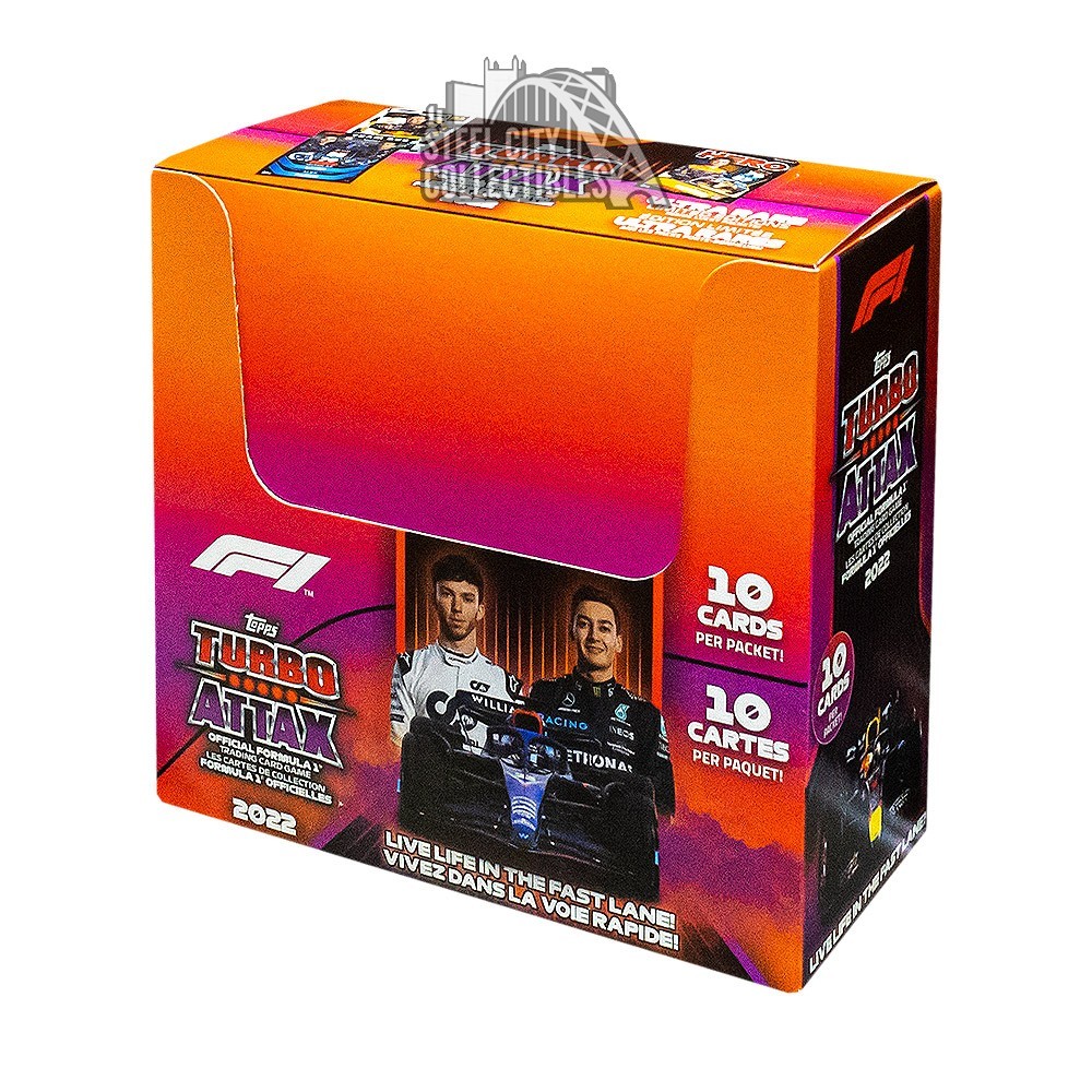 2022 Topps Formula 1 F1 Turbo Attax 24 Pack Box