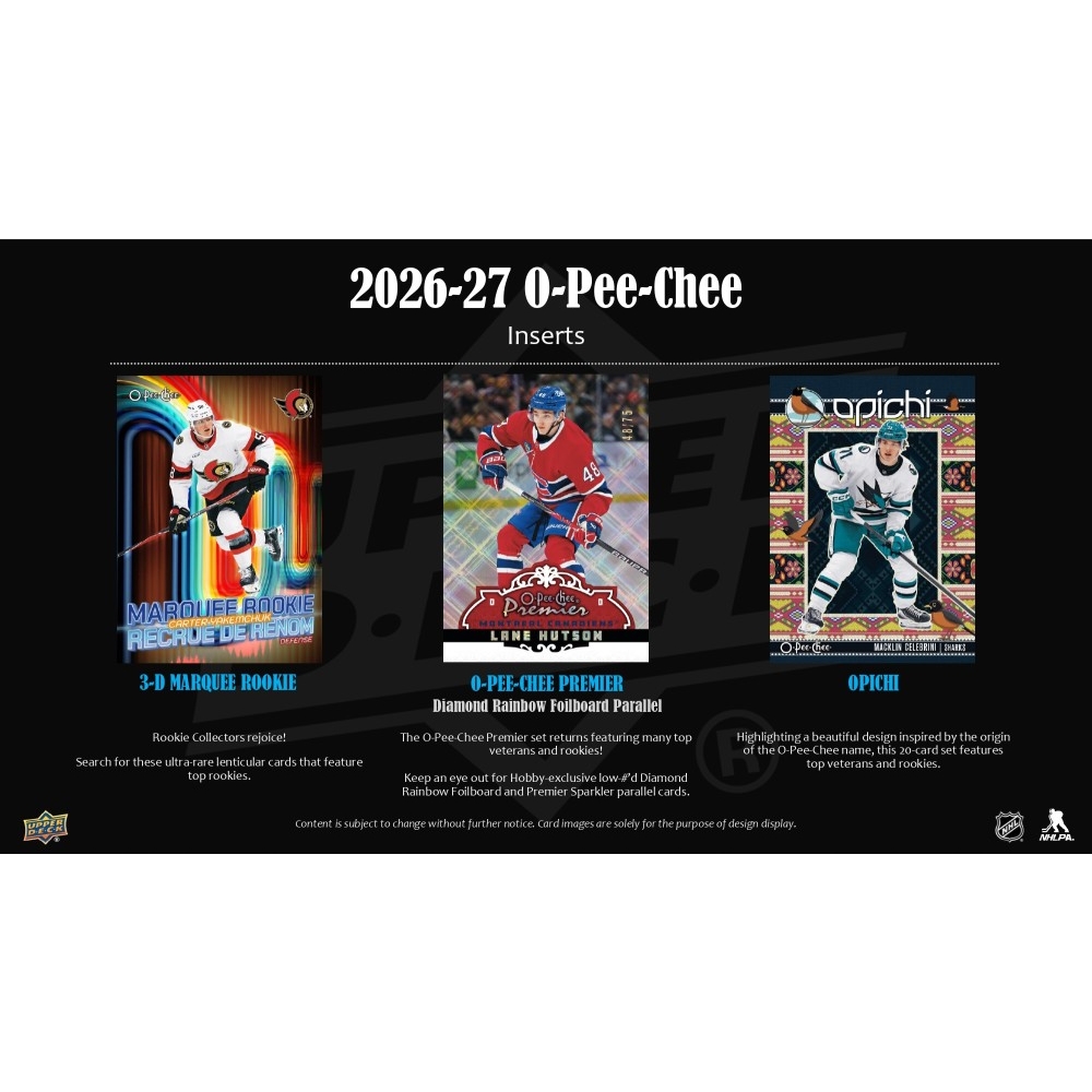 2026-27 Upper Deck O-Pee-Chee Hockey Hobby Box | Steel City