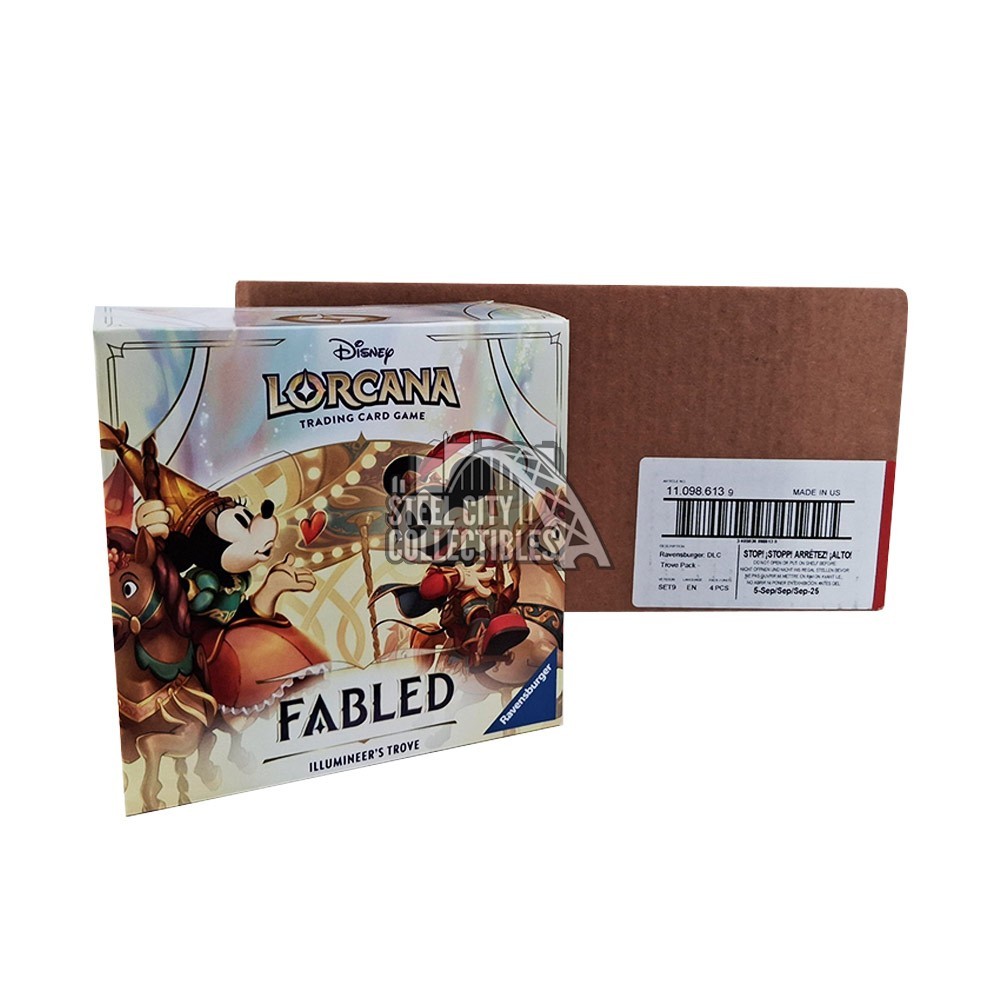 Lorcana Fabled Illumineer's Trove 4-Box Case | Steel City Collectibles