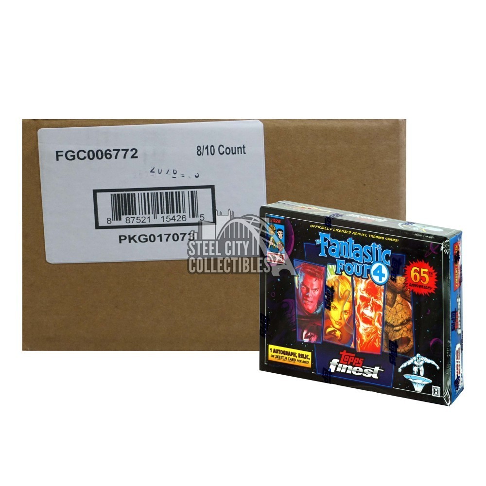 2026 Topps Finest Fantastic Four Hobby 8-Box Case -- Pick Your