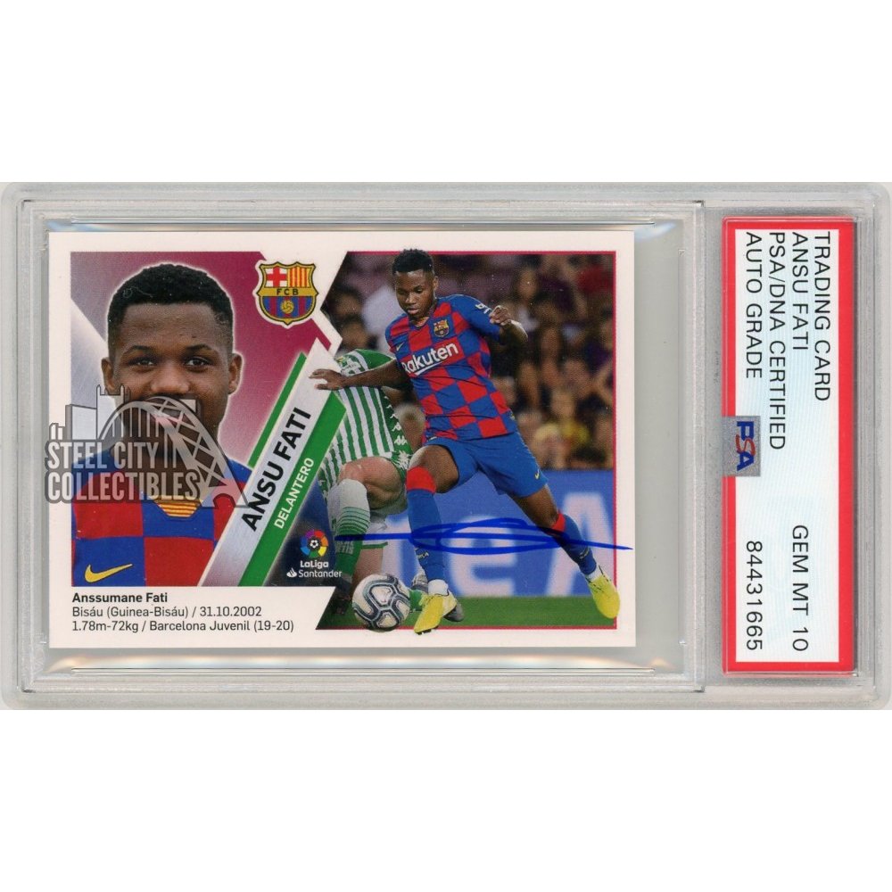 Ausu Fati Autograph Card Panini アンス・ファティ 2022 ANSU FATI 71/99 AUTO TOPPS UEFA CHAMPIONS LEAGUE AUTOGRAPHS