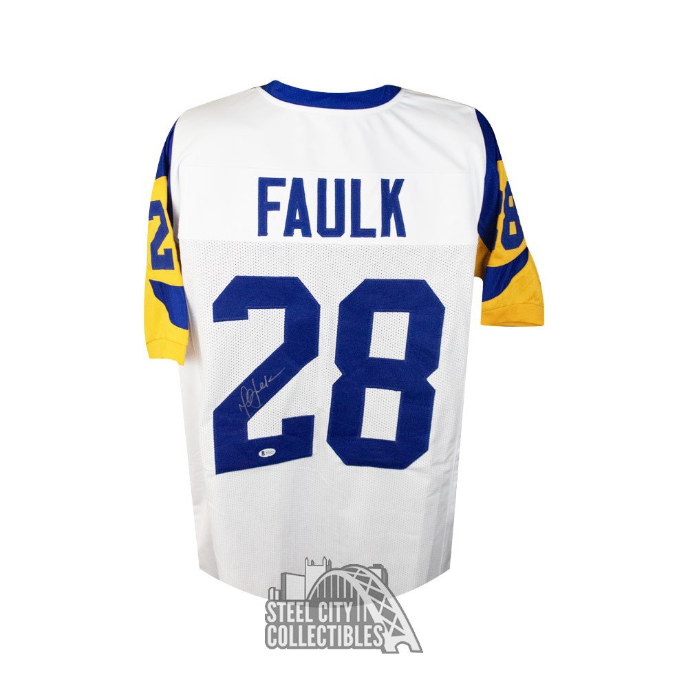 marshall faulk signed jersey