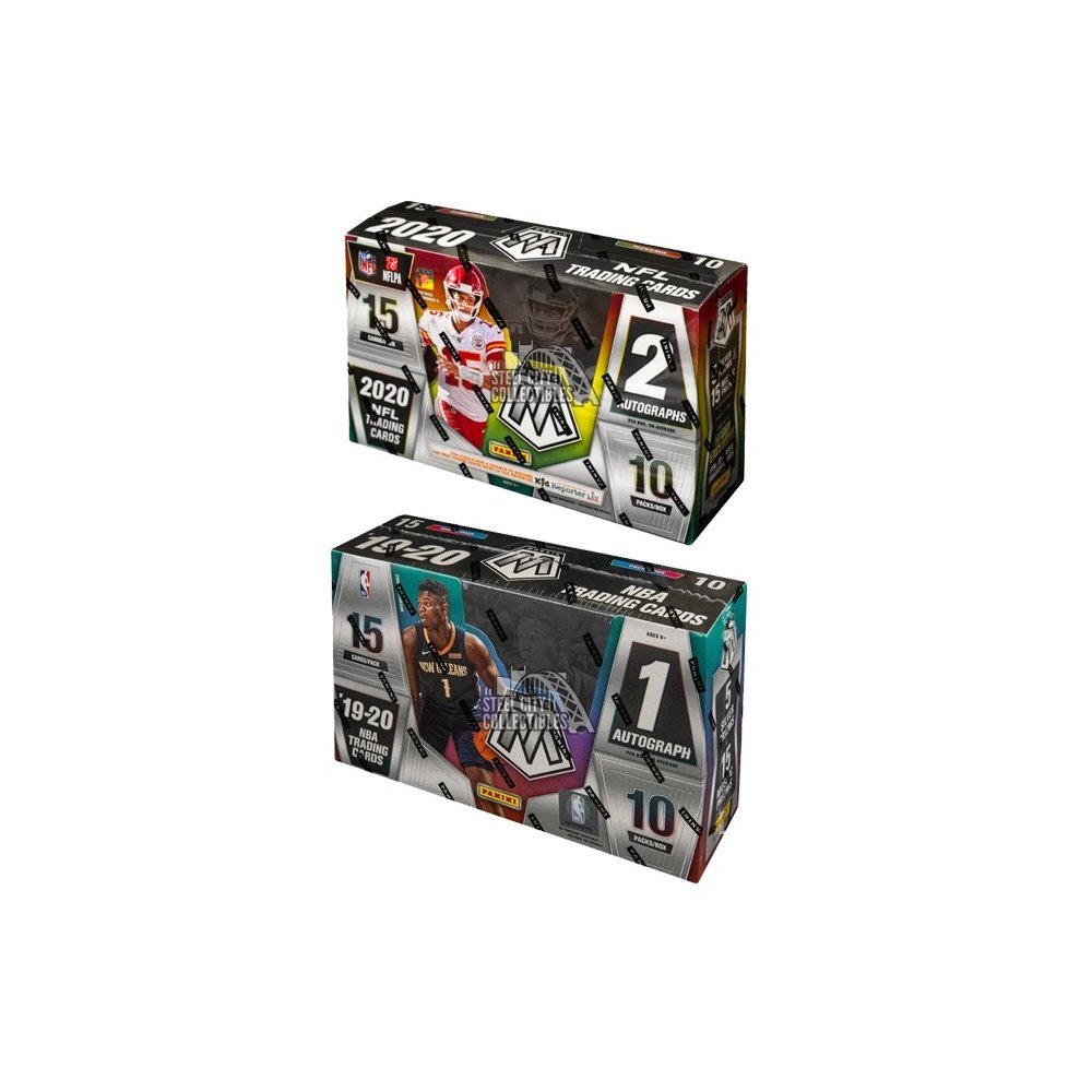 2020 Panini Mosaic FB & 1920 Mosaic Basketball 2 Hobby Box DUAL Random