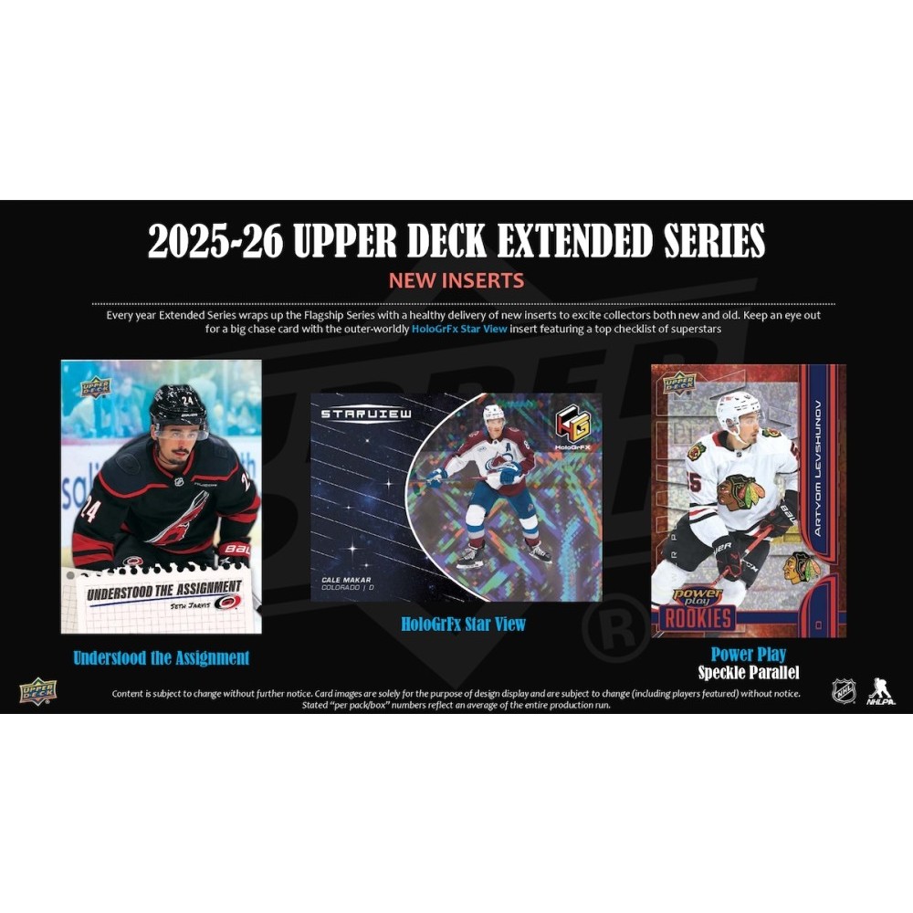 2025-26 Upper Deck Extended Series Hockey Blaster 20-Box Case