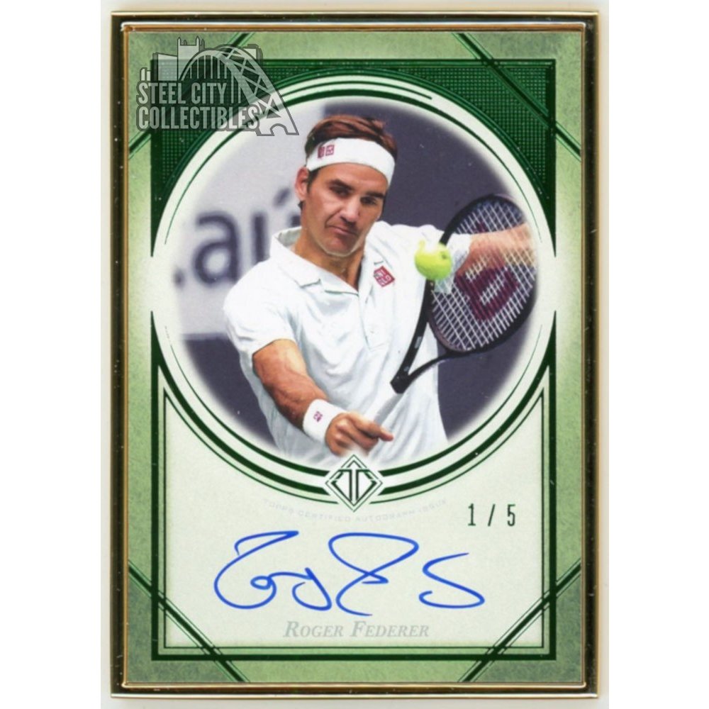 Roger Federer 2020 Topps Transcendent Tennis Collection Emerald