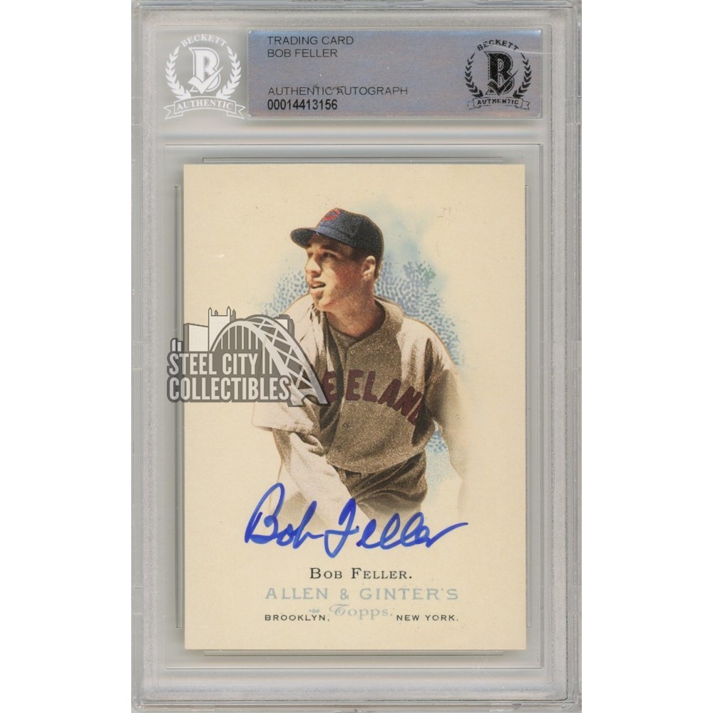 Bob Feller 2006 Topps Allen & Ginter Baseball Autograph Card #289