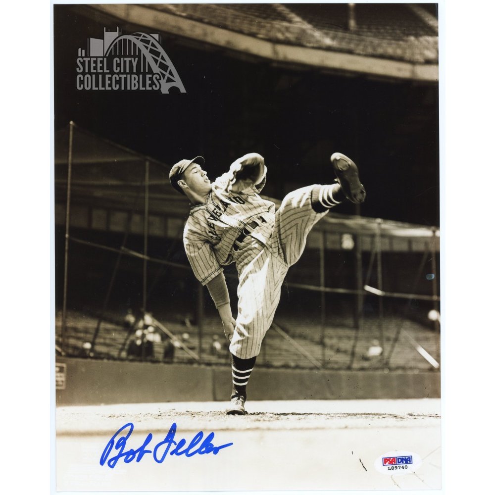 Bob Feller Autographed Official American League Baseball - JSA COA - Slight  Discoloration