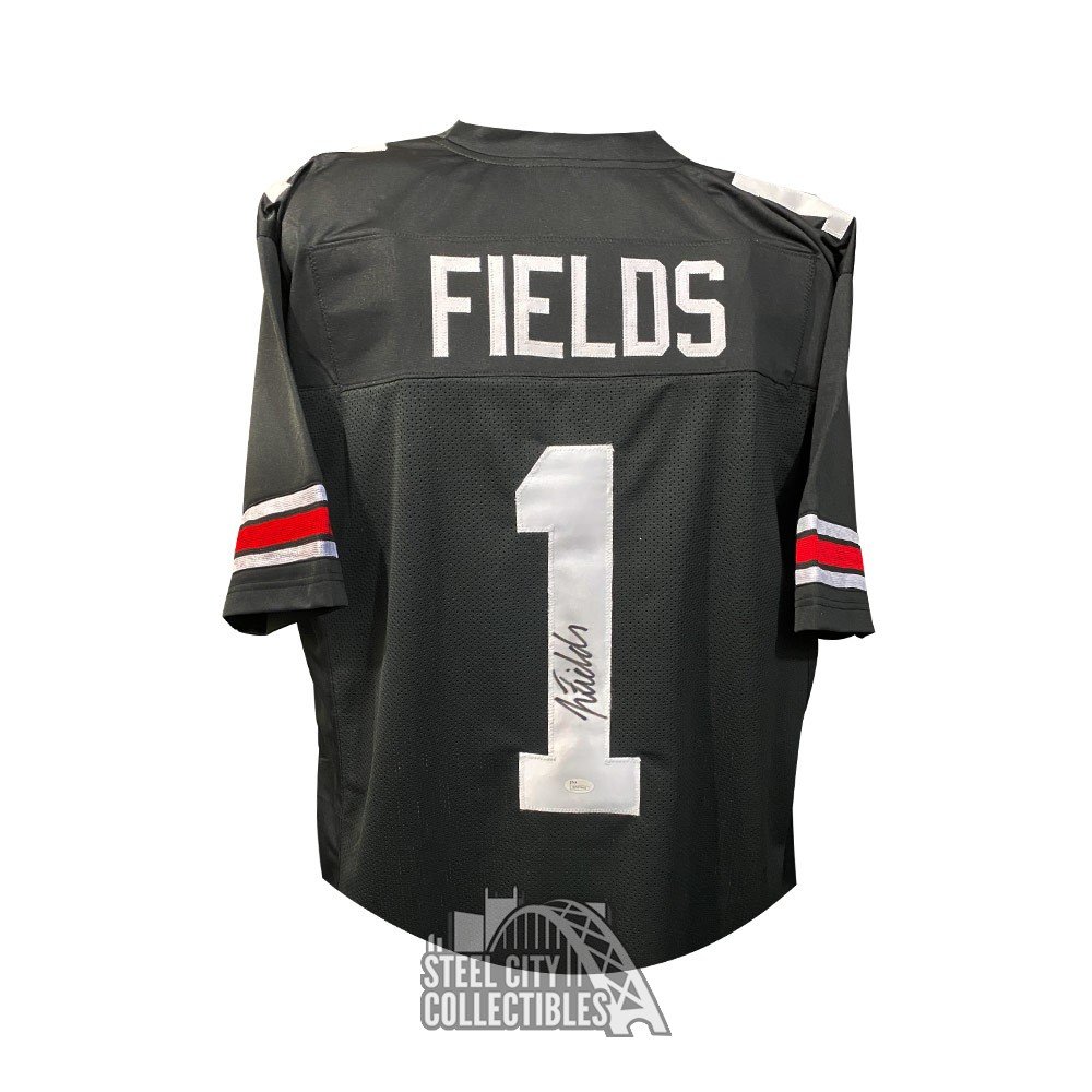 justin fields ohio state jersey black