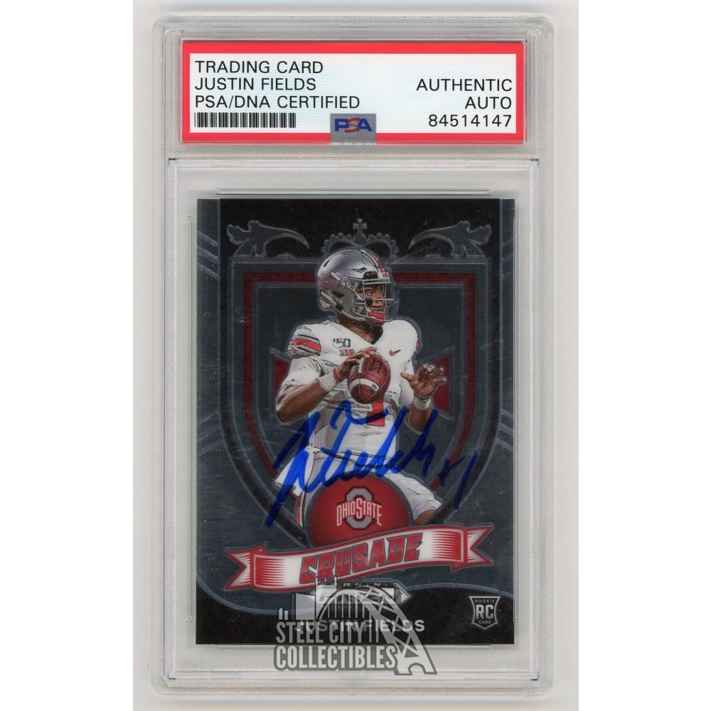 2021 Panini Prizm Justin Fields RC Variation Silver PSA 9